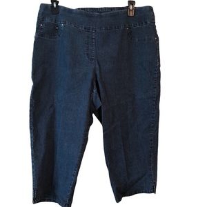 Ruby Rd pull on Capri jeans